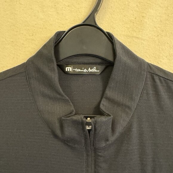 Travis Mathew Pullover Shirt Mens M Black Half Zip Los Angeles LA Angels - Picture 4 of 9